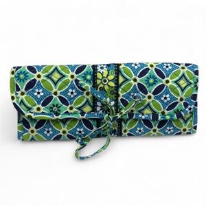 Vera Bradley Retired Tri-Fold Make up Brush Roll Case